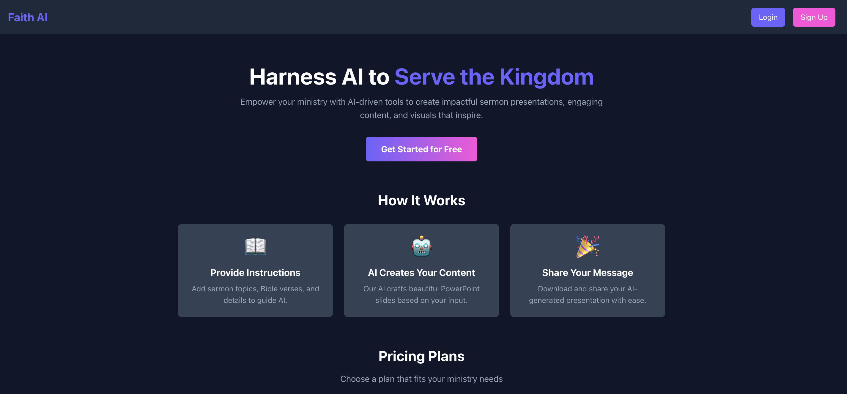 Faith-based PPT Generator